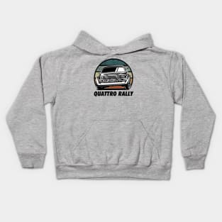 Quattro Rally Car Kids Hoodie